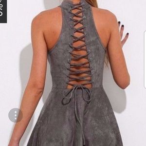  Sexy Lace up Dress